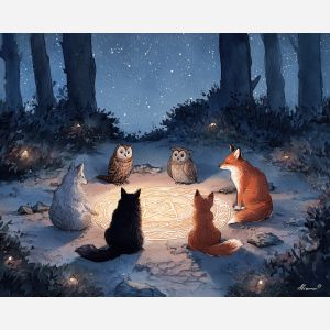 WITCHS FAMILIAR CIRCLE