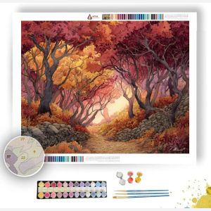 AUTUMN FOREST WALK - Paint by Numbers Full Kit