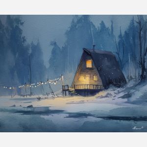 WINTER COTTAGE LIGHTS