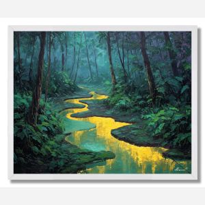 AMAZON RIVER GLOW - FRAMED