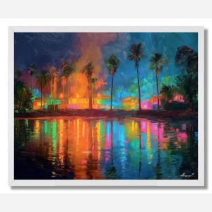 RIO RAIN REFLECTIONS - FRAMED