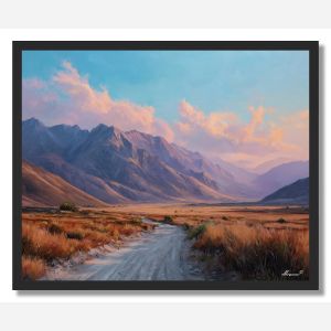 PERUVIAN DESERT ROAD - FRAMED