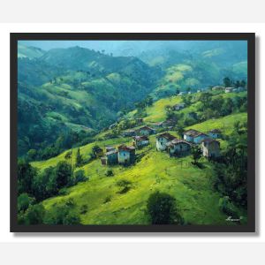 COLOMBIAN SUN HILLS - FRAMED