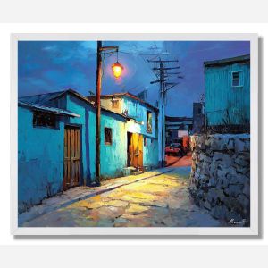 CHILEAN HILL VILLAGE - FRAMED