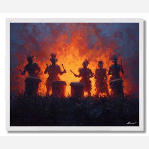 AMAZON TRIBE SONG - FRAMED