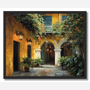 CARTAGENA GOLDEN COURTYARD - FRAMED