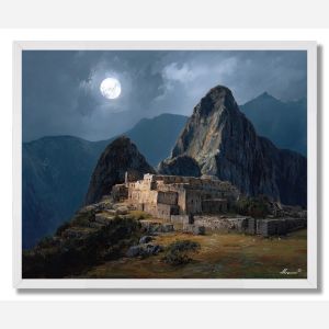 MACHU PICCHU MOON - FRAMED