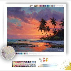 TANZANIA COAST TWILIGHT - Paint by Numbers Full Kit