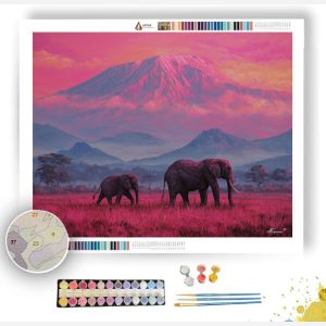 KENYAN MOUNTAIN DAWN - Paint by Numbers Full Kit