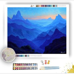 ETHIOPIAN BLUE HORIZON - Paint by Numbers Full Kit