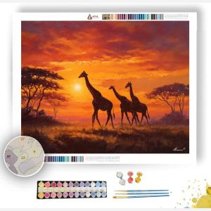 SERENGETI SUNRISE - Paint by Numbers Full Kit