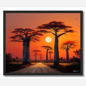 MADAGASCAR TREE SKY - FRAMED
