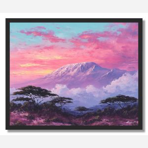 TANZANIA MOUNTAIN MORNING - FRAMED