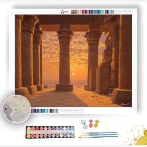 EGYPTIAN TEMPLE LIGHT - Paint by Numbers Full Kit