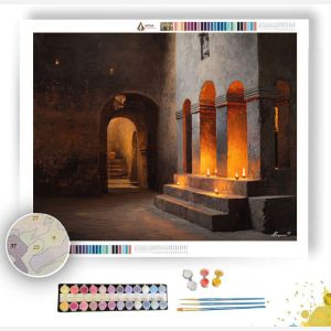 ETHIOPIAN CHURCH LIGHT - Paint by Numbers Full Kit