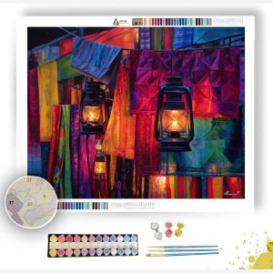 GHANA FESTIVAL SKY - Paint by Numbers Full Kit