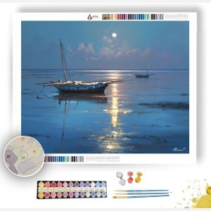 ZANZIBAR MOON HARBOR - Paint by Numbers Full Kit