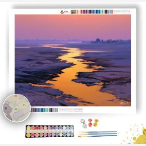NIGER RIVER TWILIGHT - Paint by Numbers Full Kit