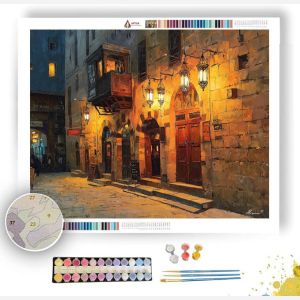 CAIRO EVENING STREET - Paint by Numbers Full Kit