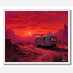 SAHARA FIRE ROAD - FRAMED