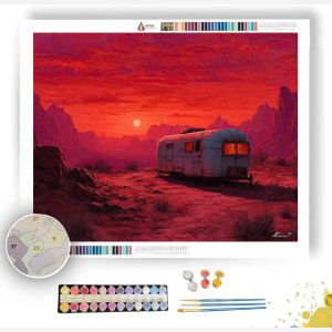 SAHARA FIRE ROAD - Paint by Numbers Full Kit