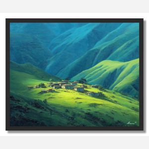 ETHIOPIAN VALLEY SUN - FRAMED