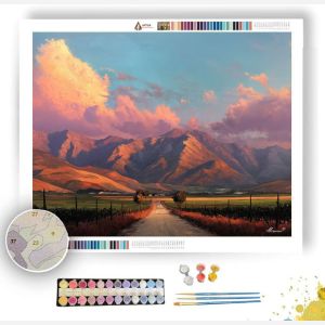 CAPE SUNSET ROAD - Paint by Numbers Full Kit