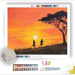 KENYAN HILL GLOW - Paint by Numbers Full Kit