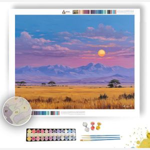 SAFARI SUN HORIZON - Paint by Numbers Full Kit
