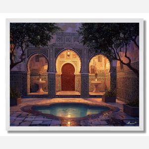 MOROCCAN COURTYARD LIGHT - FRAMED