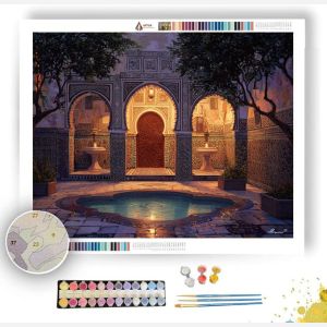 MOROCCAN COURTYARD LIGHT - Paint by Numbers Full Kit