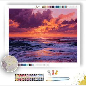 CAPE TWILIGHT SEA - Paint by Numbers Full Kit