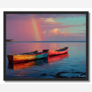 MADAGASCAR COAST RAINBOW - FRAMED