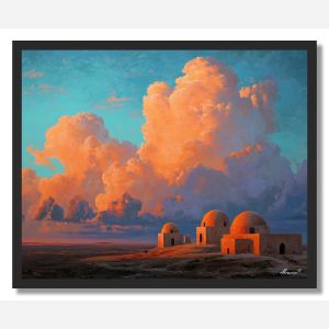 MOROCCAN EVENING SKY - FRAMED