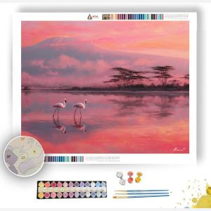 KENYAN LAKE LIGHT - Paint by Numbers Full Kit