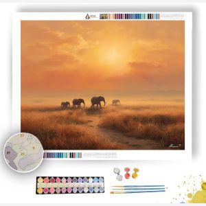 KENYAN SAVANNA LIGHT - Paint by Numbers Full Kit