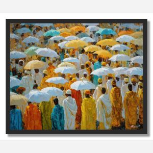 ETHIOPIAN CROSS FESTIVAL - FRAMED