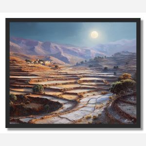 ETHIOPIAN VALLEY MOON - FRAMED
