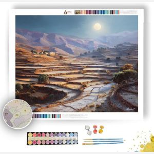 ETHIOPIAN VALLEY MOON - Paint by Numbers Full Kit