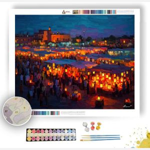 MARRAKECH EVENING COLORS - Paint by Numbers Full Kit
