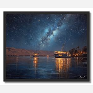EGYPTIAN NIGHT RIVER - FRAMED