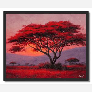 KENYA TREE LIGHT - FRAMED