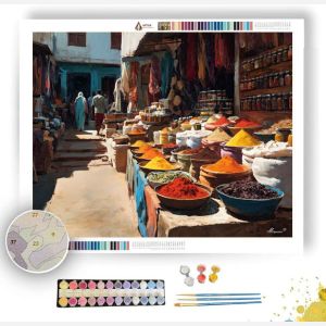 ZANZIBAR MARKET COLORS - Paint by Numbers Full Kit