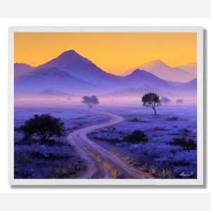 NAMIBIA GOLD SKY - FRAMED