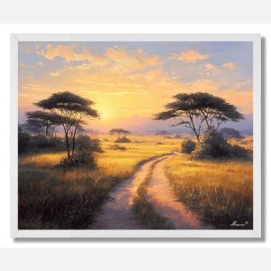 KENYAN SUNLIT TRAIL - FRAMED