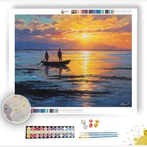 TANZANIA COAST SUN - Paint by Numbers Full Kit