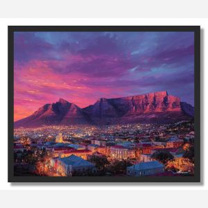 CAPE TOWN TWILIGHT - FRAMED