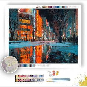 TOKYO WINTER LIGHTS - Paint by Numbers Full Kit