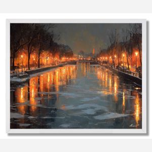 DUTCH CANAL LIGHTS - FRAMED