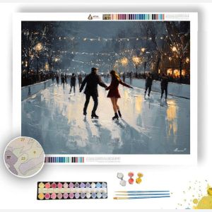 CANADIAN SKATING NIGHT - Paint by Numbers Full Kit